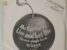 PAUL MCCARTNEY & WINGS  live and let die     ISRAELI P/S