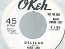 MAJOR LANCE DELILAH B/W EVERYTIME OKEH WLP NM