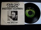 JOHN ONO LENNON ORIGINAL 7 INCH ' INSTANT KARMA ' U.S. PICTURE SLEEVE EX +