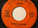 NORTHERN SOUL Billy Joe Royal HEART'S DESIRE Columbia 45 rare Canadian pressing