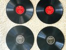 (4) VINTAGE  / 78 RPM RECORDS / SQUARE DANCE / COWBOY / COUTRY  WESTERN