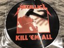 Metallica Kill Em All Picture Disc LP Vinyl - Megadeth Anthrax Slayer Motörhead