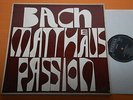 Mauersberger Bach St. Matthew Passion Eterna Ed1 Black & Silver Stereo 4LP NM