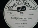 ROCKABILLY, 78 RPM, CURTIS GORDON, CAFFEINE AND NICOTINE/ DIVIDED HEART