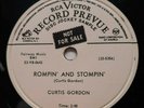 ROCKABILLY, 78 RPM, CURTIS GORDON, ROCKY ROAD OF LOVE / ROMPIN AND STOMPIN