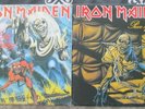 IRON MAIDEN X2 NUMBER OF THE BEAST, PIECE OF MIND OZ EMI MAXICUT BRUCE DICKINSON