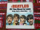 The Beatles 45 record  ALL YOU NEED IS LOVE, picture sleeve 1967