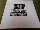 TWISTED SISTER-YOU CANT STOP ROCK N ROLL LP(ATLANTIC-USA)PROMO