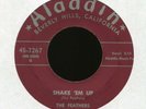 THE FEATHERS Shake 'em Up Johnny Darling on Aladdin R&B Doo Wop Rocker 45 Hear