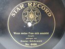 78rpm GUSTAV SCHÖNWALD - WENN MEINE FRAU SICH AUSZIEHT   Star Record