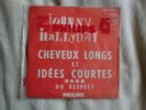 JOHNNY HALLYDAY - DISQUE VINYLE - TRES RARE SINGLE 
