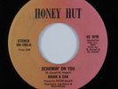 Modern Soul Boogie 45 BRIAN & ZAN Schemin' On You HONEY HUT VG+ HEAR *