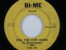 Northern Soul 45 SOUL SET Will You Ever Learn BI-ME HEAR *