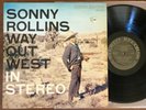 SONNY ROLLINS-WAY OUT WEST LP-CONTEMPORARY-STEREO-DEEP GROOVE-S 7017-57 ORIG