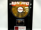 BON JOVI HAVE A NICE DAY 24KT GOLD PLATED RECORD LIMITED EDITION - 530/5000
