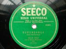 Celia Cruz 78rpm Single 10-inch Secco Records #508 Burundanga (bembe)