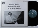 ROLAND HANNA & GEORGE MRAZ Play For Monk MHS LP VG++ **