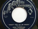 GENE THOMPSON & COUNTS Won't You Let Me Know RARE ORIGINAL R&B SOUL 45 hear