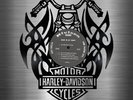 harley Laser Cut Vinyl Record artist representation or vinyl clock