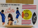 The Ronettes soul 45 PS Is This What I Get For... bw Oh, I Love You on Philles