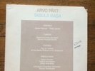 Arvo Part ?Tabula Rasa 1984 ECM New Series ?25011-1 F LP Jacket VG Vinyl VG+