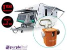Saracen Caravan Hitch Lock RV Boat Camper Trailer Anti Theft Security 1Yr Warrty