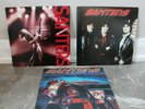 3pc SANTERS Shot Down In Flames Guitar Alley Racing Time LP Vinyl 80s ROCK MUSIC