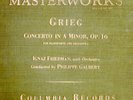 68g4.  Ignaz Friedman - Concerto in A Minor (Grieg, Op 16) - Columbia 98 (4 rec)