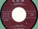 NOBLETONES I Love You / I'm Really Too Young 45rpm C & M 1958 New Jersey doo-wop