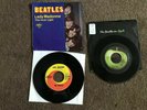 2 Beatles 45 rpm records Lady Madonna with picture sleeve and Hey Jude
