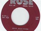 Charlie Brown * Mean Mean Mama * US Rose 45 Rockabilly 1955 Hillbilly Bopper EX