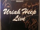 URIAH HEEP Wonderworld VINYL LP signed HENSLEY BYRON BOX THAIN KERSLAKE  COA
