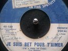 JOE BARRY JOSEF BARRIOS on JIN - 1961- FRENCH VOCAL- I'M A FOOL TO CARE(JE SUIS