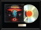 BOSTON SELF TITLED DEBUT WHITE GOLD SILVER METALIZED RECORD LP RARE NON RIAA