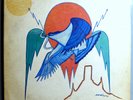 EAGLES ON THE BORDER RARE ORIG'74 ASYLUM WHITE LABEL PROMO LP w/POSTER LEE HULKO