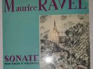 Maurice Ravel, J. Gautier*, A. Levy* ?– Sonate Pour Violon Et Violoncelle LP 33