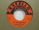 Eddie Williams-It's Too Late Baby/Walking Alone-Blues-7