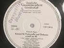 UNPLAYED DGG 139128 WHITE TEST PRESS- ELGAR Cello Concerto- PIERRE FOURNIER