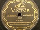 TAYLOR-GRIGGS LOUISIANA MELODY MAKERS Ione 78 on Victor 40083 country