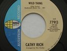 Garage Psych CATHY RICH Wild Thing / Paper Tiger VG WORLD PACIFIC promo 45 HEAR