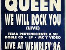 QUEEN – We Will Rock You (Live) 45 Spain PROMOTIONAL COV.LP  – N.MINT * UNIQ PS