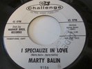 MARTY BALIN RARE NORTHERN SOUL ON CHALLENGE LABEL DJ I SPECIALIZE IN LOVE