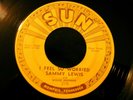 SAMMY LEWIS I Feel So Worried / So Long... Blues R&B SUN 218 w/ Push Marks VG++