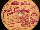 MERRY MACS 78rpm record 1942 Universal Pictures RIDE ‘EM COWBOY Wake Up Jacob