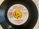 THE CARPENTERS - White Label Promo 45 - Rainy Days and Mondays MONO Vinyl LP NM