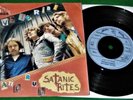 SATANIC RITES: LIVE TO RIDE - RARE 1981 1ST NWOBHM 45 WITH INSERT HEAVY METAL