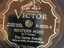 Victor 40255 Carter Family WESTERN HOBO 1929 Country 78 rpm E+ Atlanta