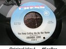 AMANDA LOVE 'You Keep Calling Me By Her Name' EX+ ORIGINAL Northern Soul 45