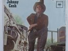 Rockabilly 45 JOHNNY CASH Busted COLUMBIA VG+ promo picture sleeve