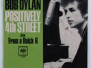 Rock 45 BOB DYLAN Positively 4th Street COLUMBIA promo picture sleeve